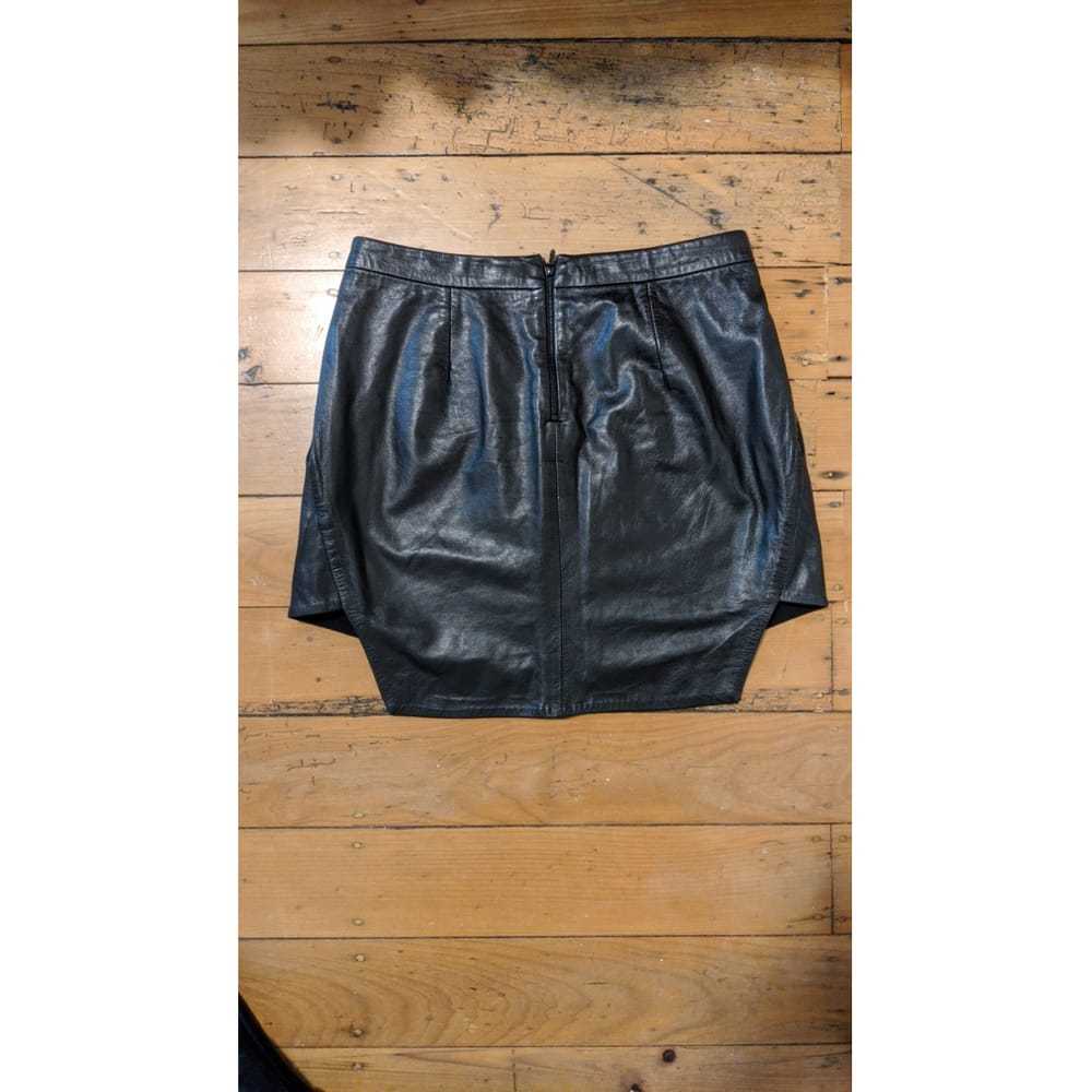 Dion Lee Line Leather mini skirt - image 6