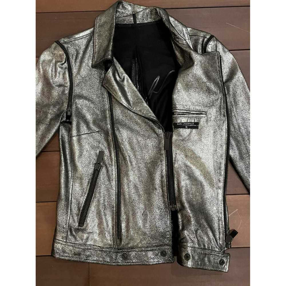 Karl Lagerfeld Leather biker jacket - image 3