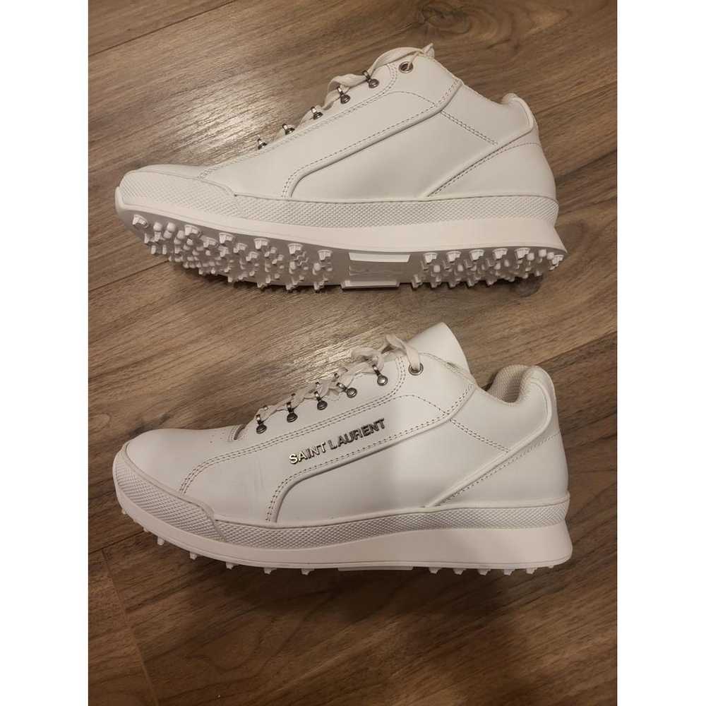 Saint Laurent Jump leather low trainers - image 2