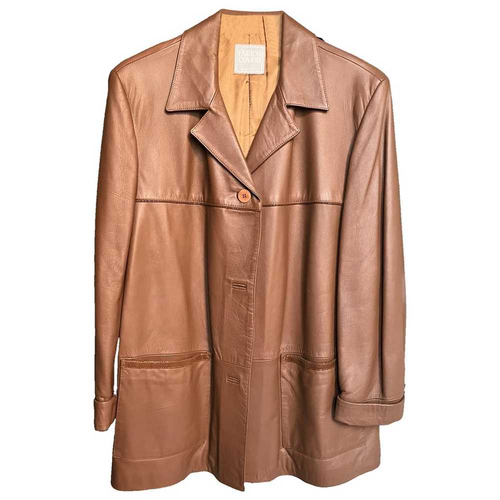 Enrico Coveri Leather coat - image 1
