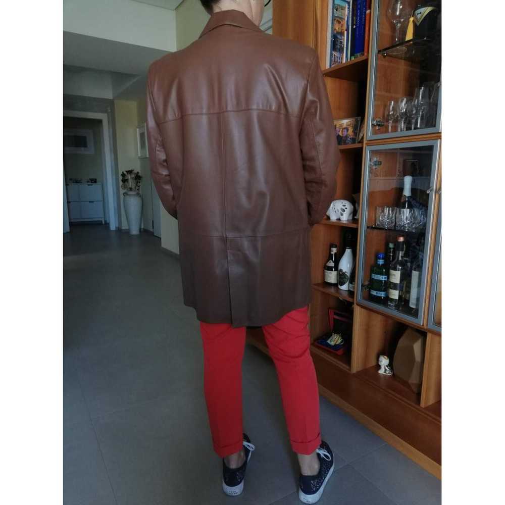 Enrico Coveri Leather coat - image 8