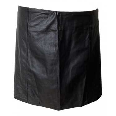 T by Alexander Wang Leather mini skirt - image 1