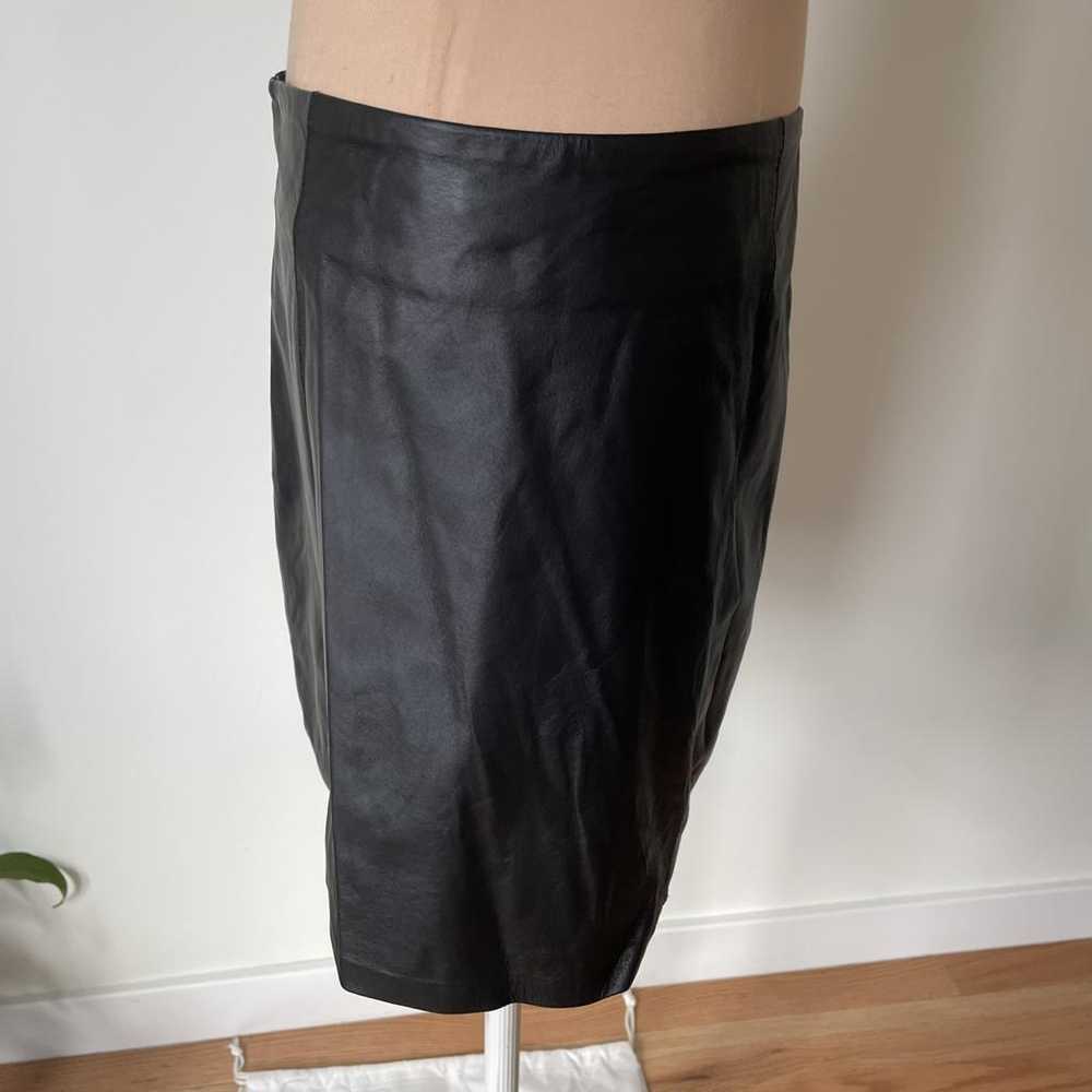 T by Alexander Wang Leather mini skirt - image 4