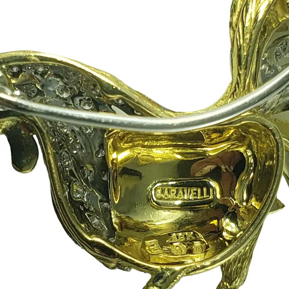 Vintage Garavelli 18 Karat Yellow Gold and Diamon… - image 6