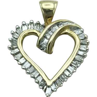 14K .33ctw Diamond Heart Pendant