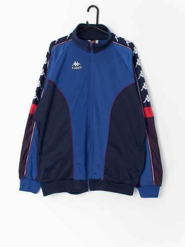 90s vintage Kappa track jacket, blue red and whit… - image 1
