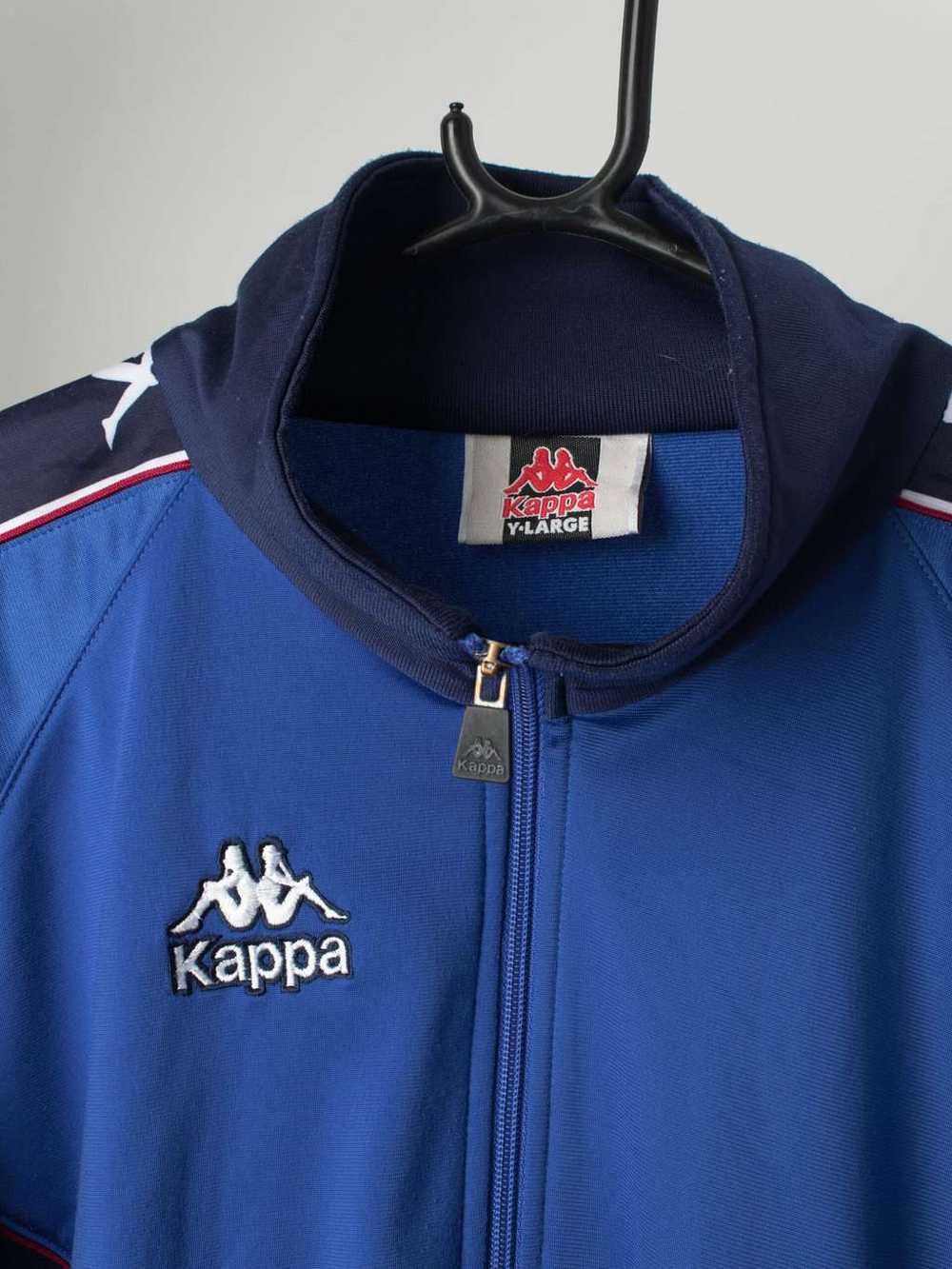 90s vintage Kappa track jacket, blue red and whit… - image 2