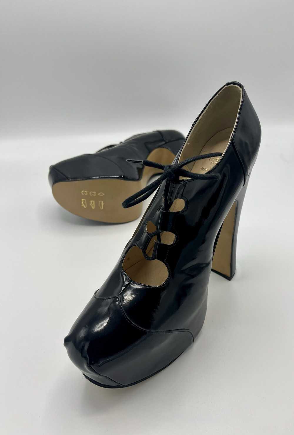 Vivienne Westwood Patent Black Elevated Ghillies … - image 10
