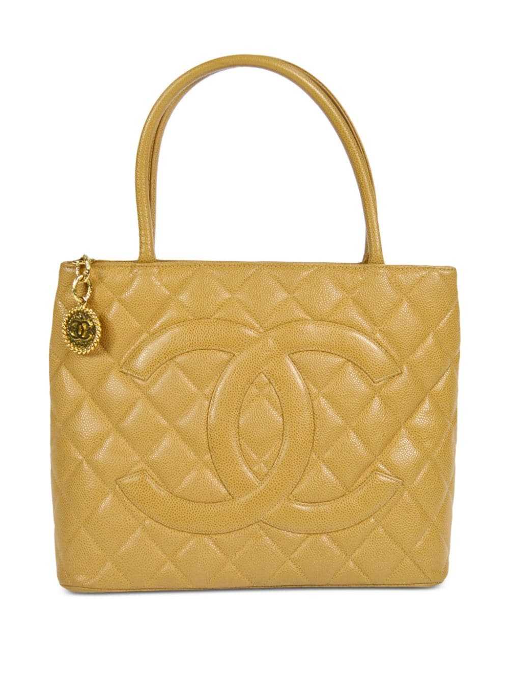 CHANEL Pre-Owned 2000 Medallion tote bag - Neutra… - image 1