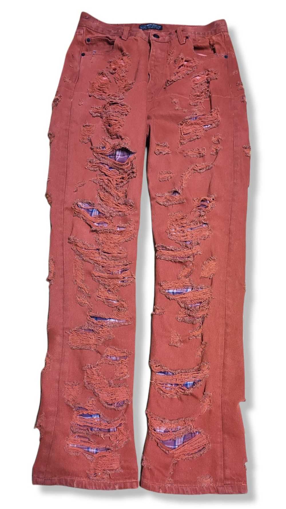 Siberia Hills Siberia Hills Spiritual Red Denim P… - image 1