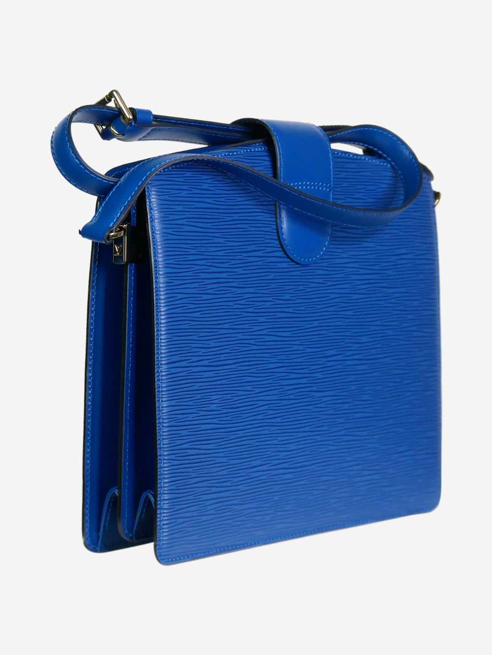 Louis Vuitton Blue Epi Capuchin shoulder bag - image 4