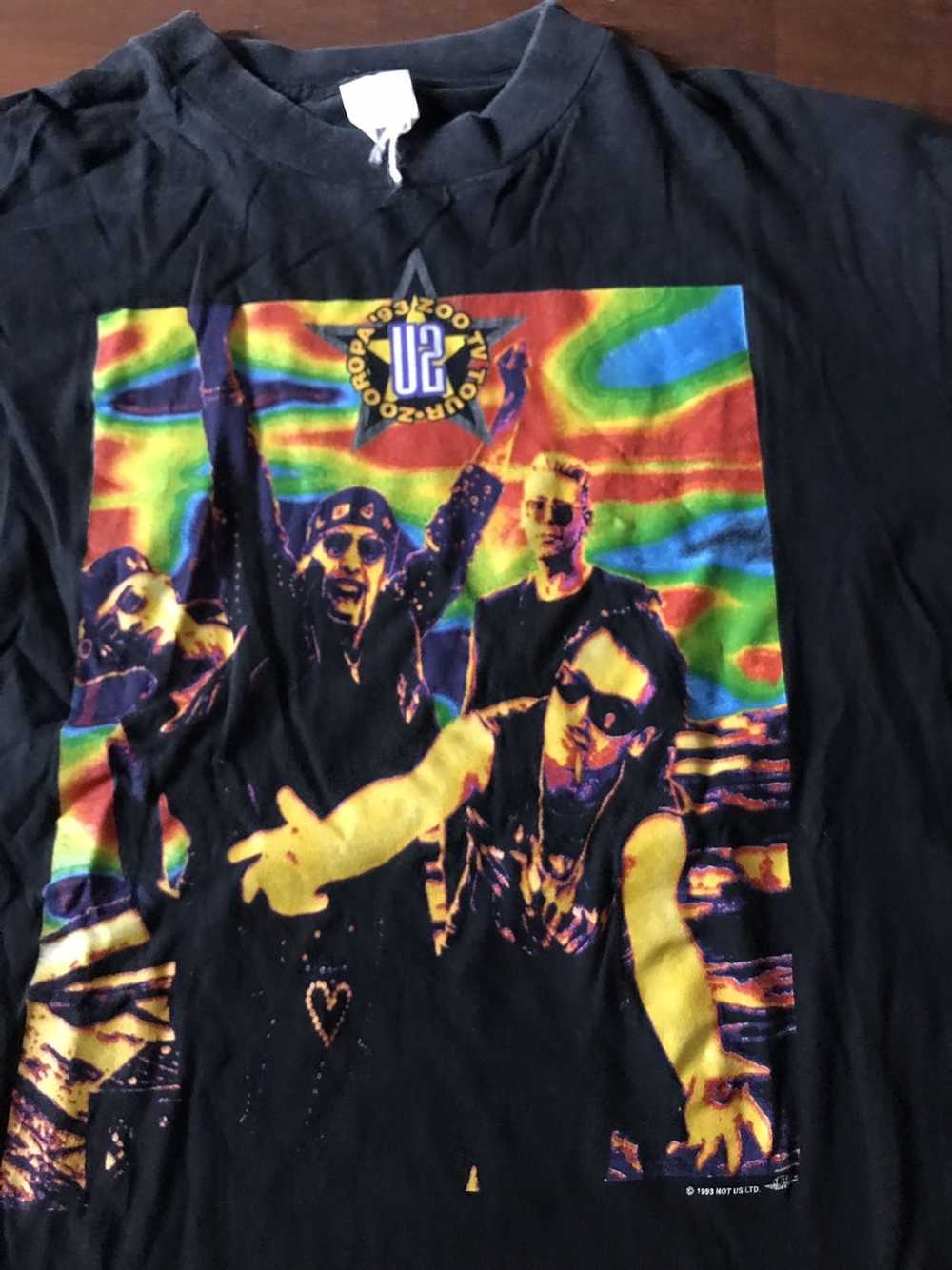 Band Tees × Vintage U2 zooropa orignal 1993 tour … - image 3