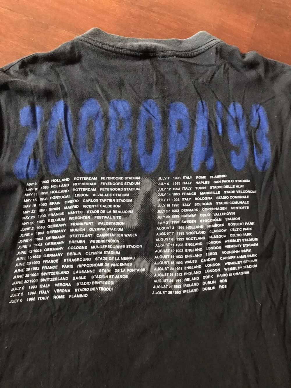 Band Tees × Vintage U2 zooropa orignal 1993 tour … - image 9