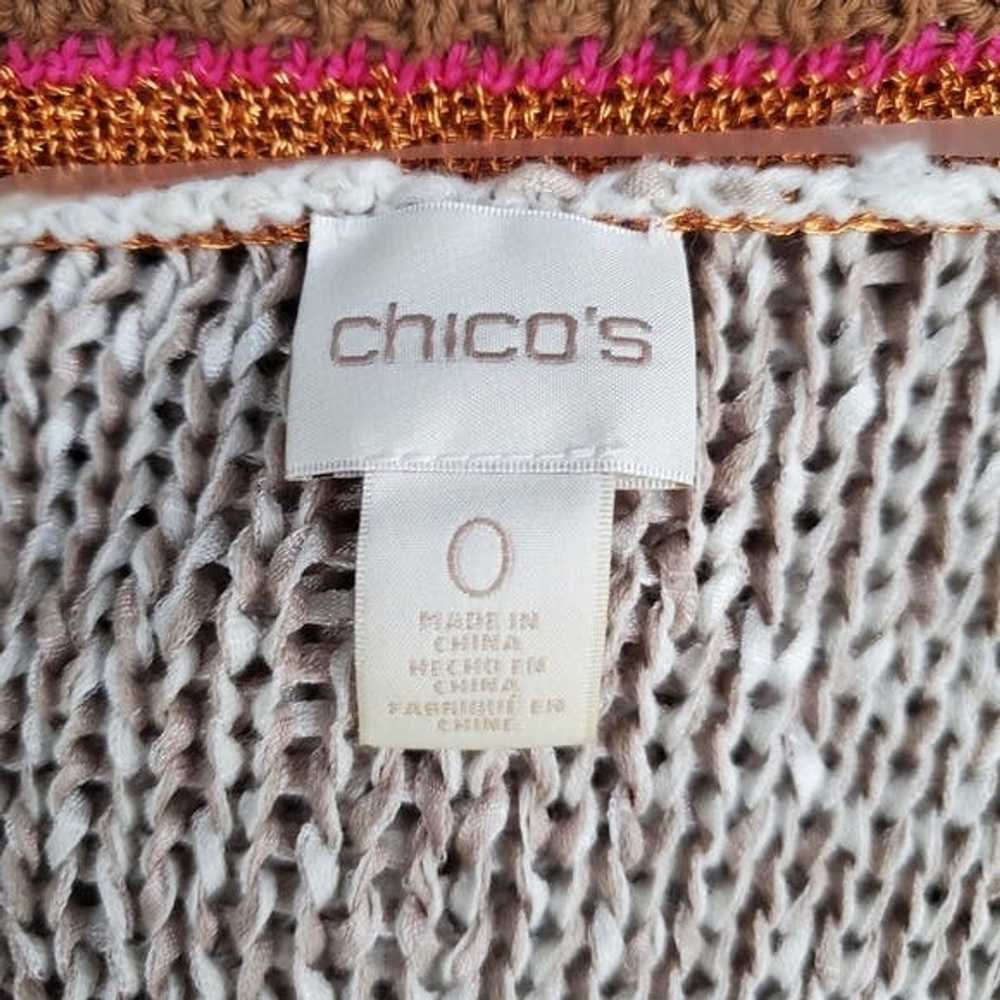 Chicos Chicos Color Pop Pattern Open Long Lagenlo… - image 7