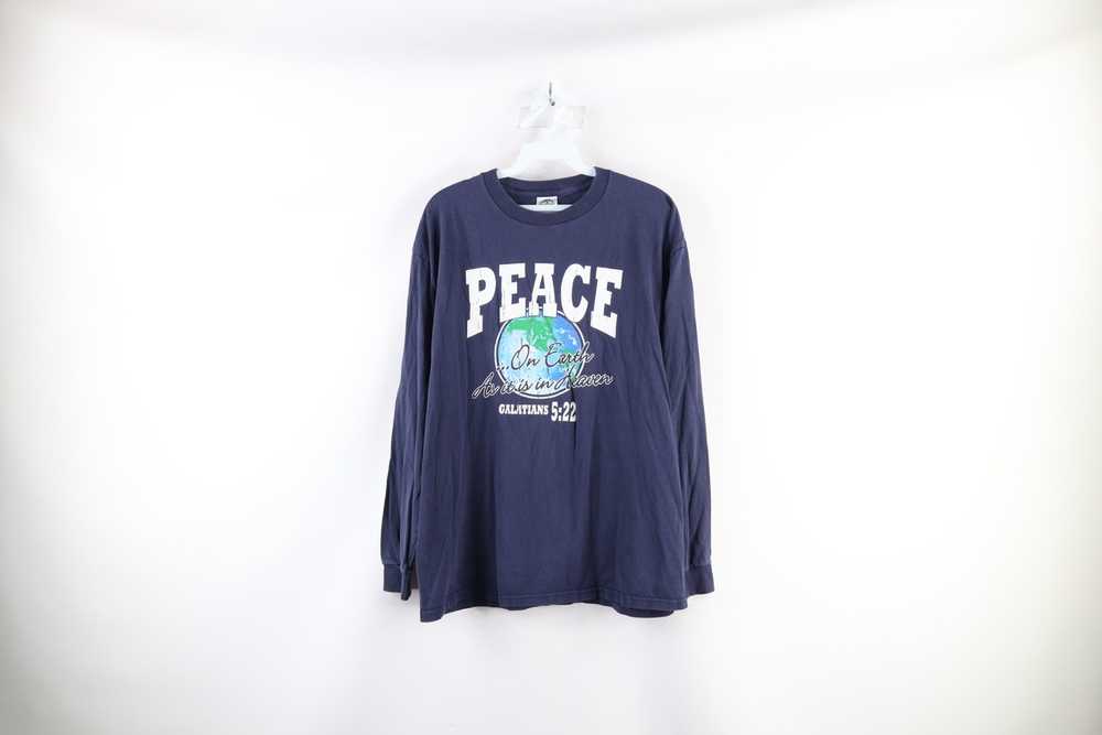 Streetwear × Vintage Vintage 90s Streetwear Peace… - image 1