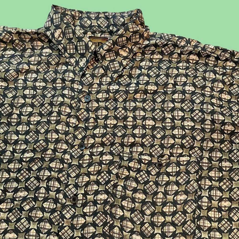 Bruno Bruno 100% silk button down shirt Large - image 2