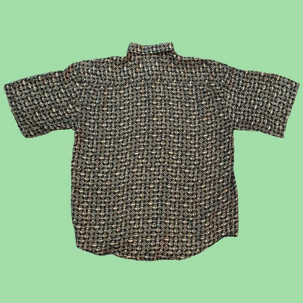 Bruno Bruno 100% silk button down shirt Large - image 3