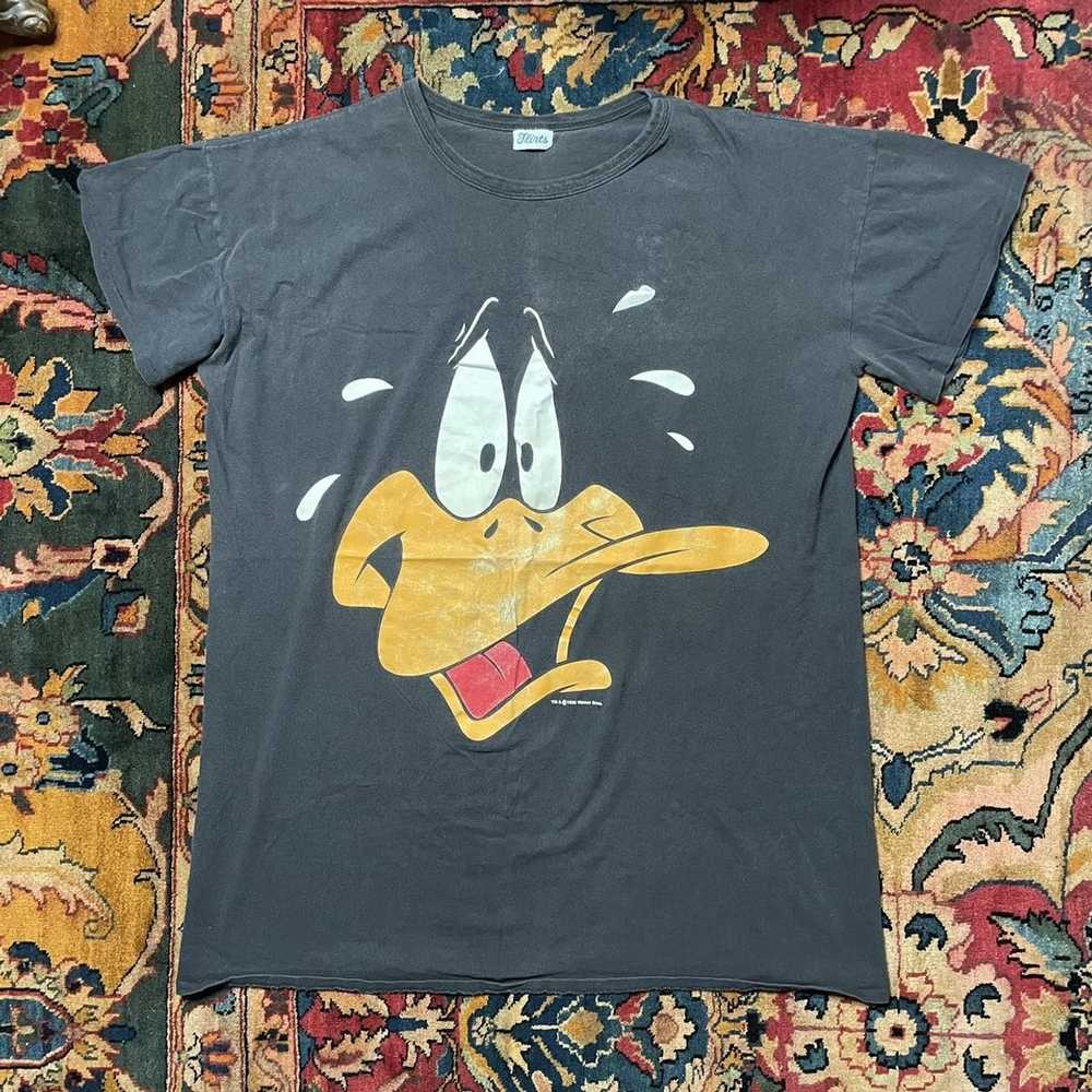 Vintage 1992 Daffy Duck Large Print Flint Sleeping Sh… - Gem