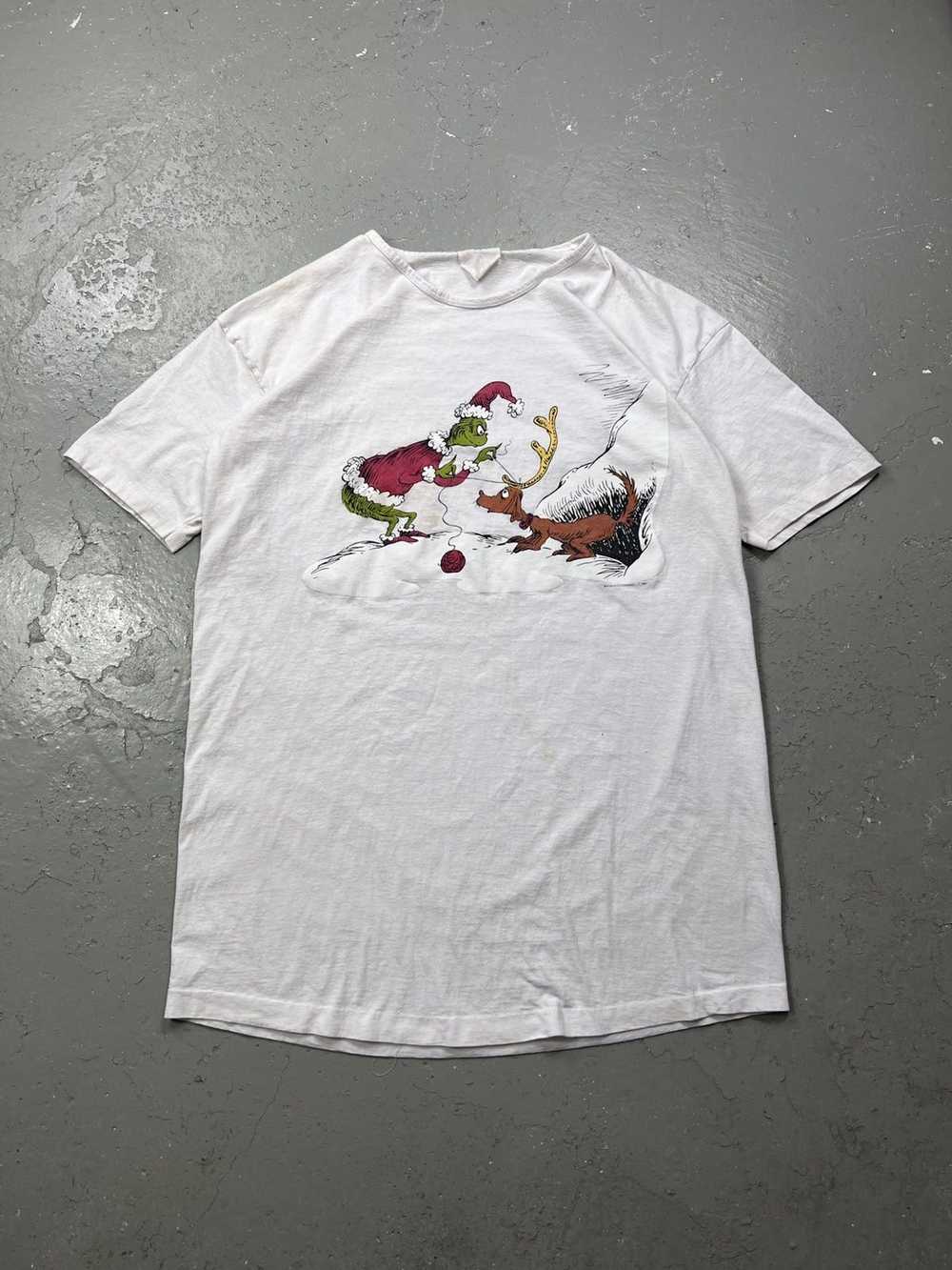 Vintage Dr Suess The Grinch 1994 Shirt White OSFA - image 1