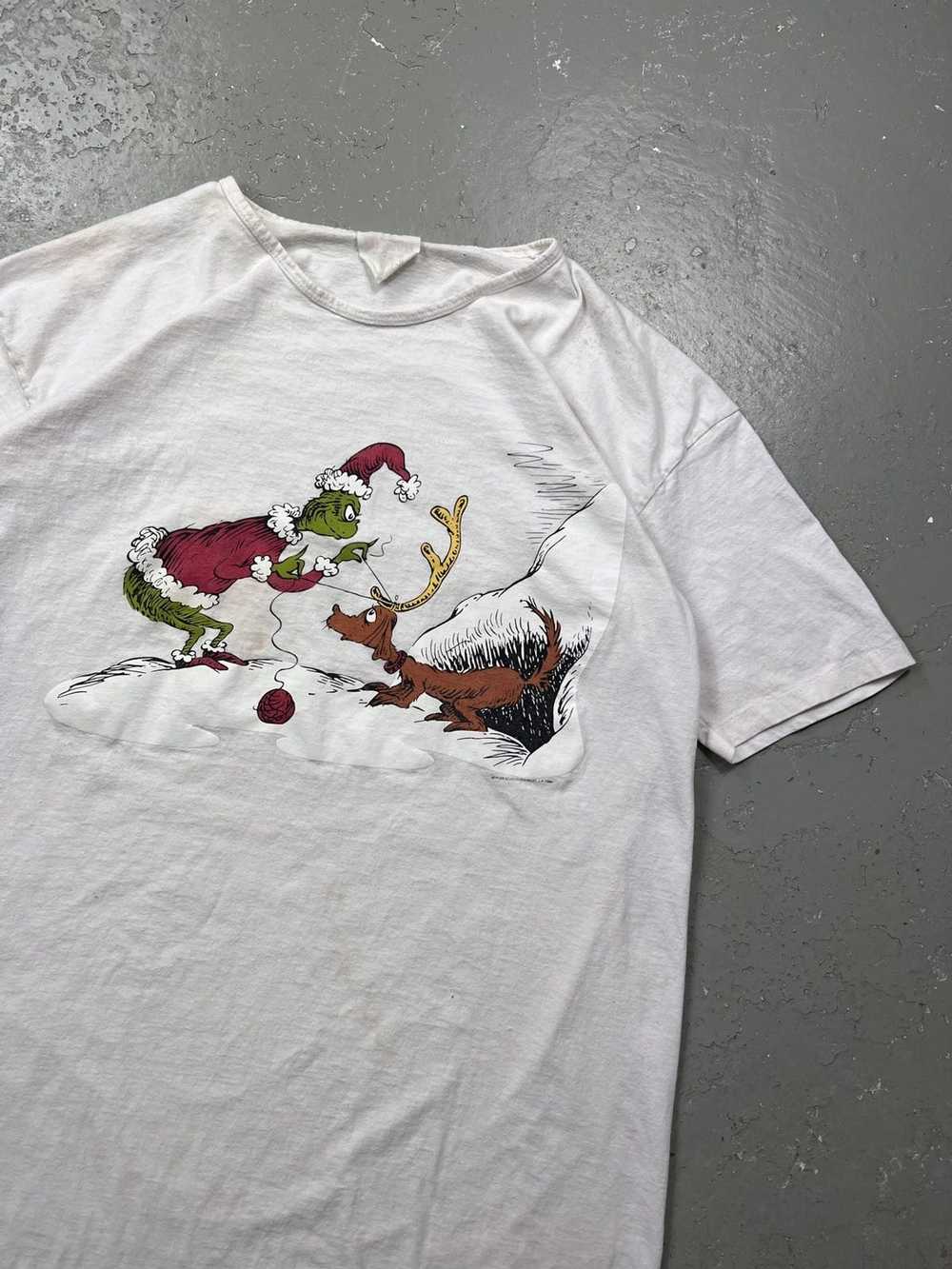 Vintage Dr Suess The Grinch 1994 Shirt White OSFA - image 2