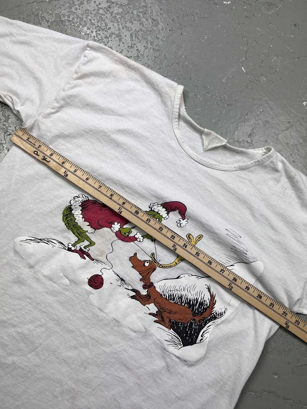 Vintage Dr Suess The Grinch 1994 Shirt White OSFA - image 8