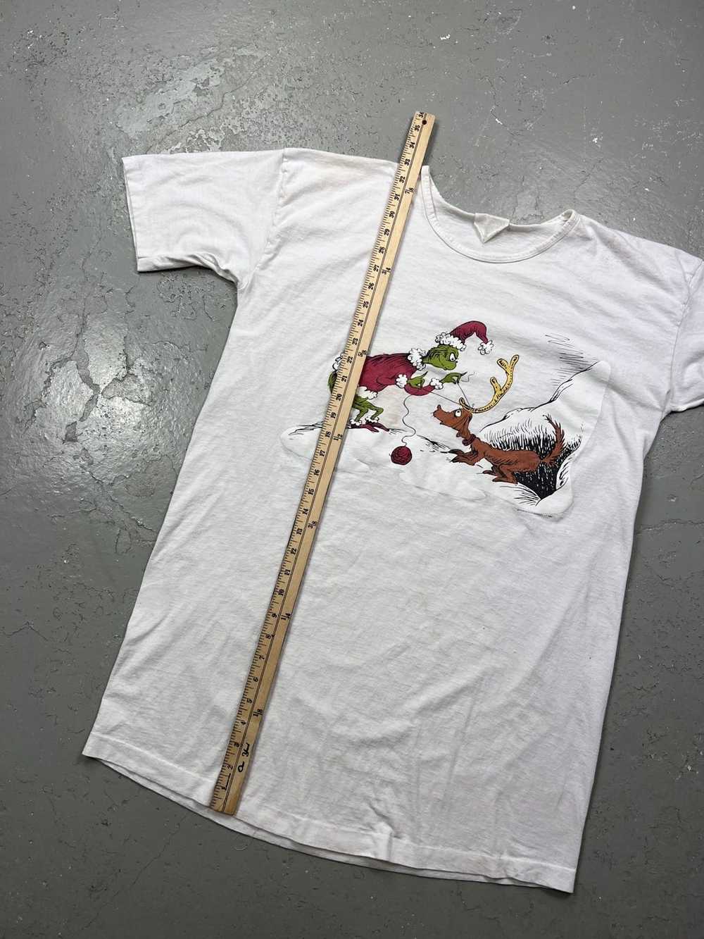 Vintage Dr Suess The Grinch 1994 Shirt White OSFA - image 9