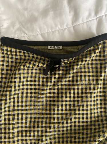 Miu Miu Miu Miu Houndstooth Jersey Skirt - image 1