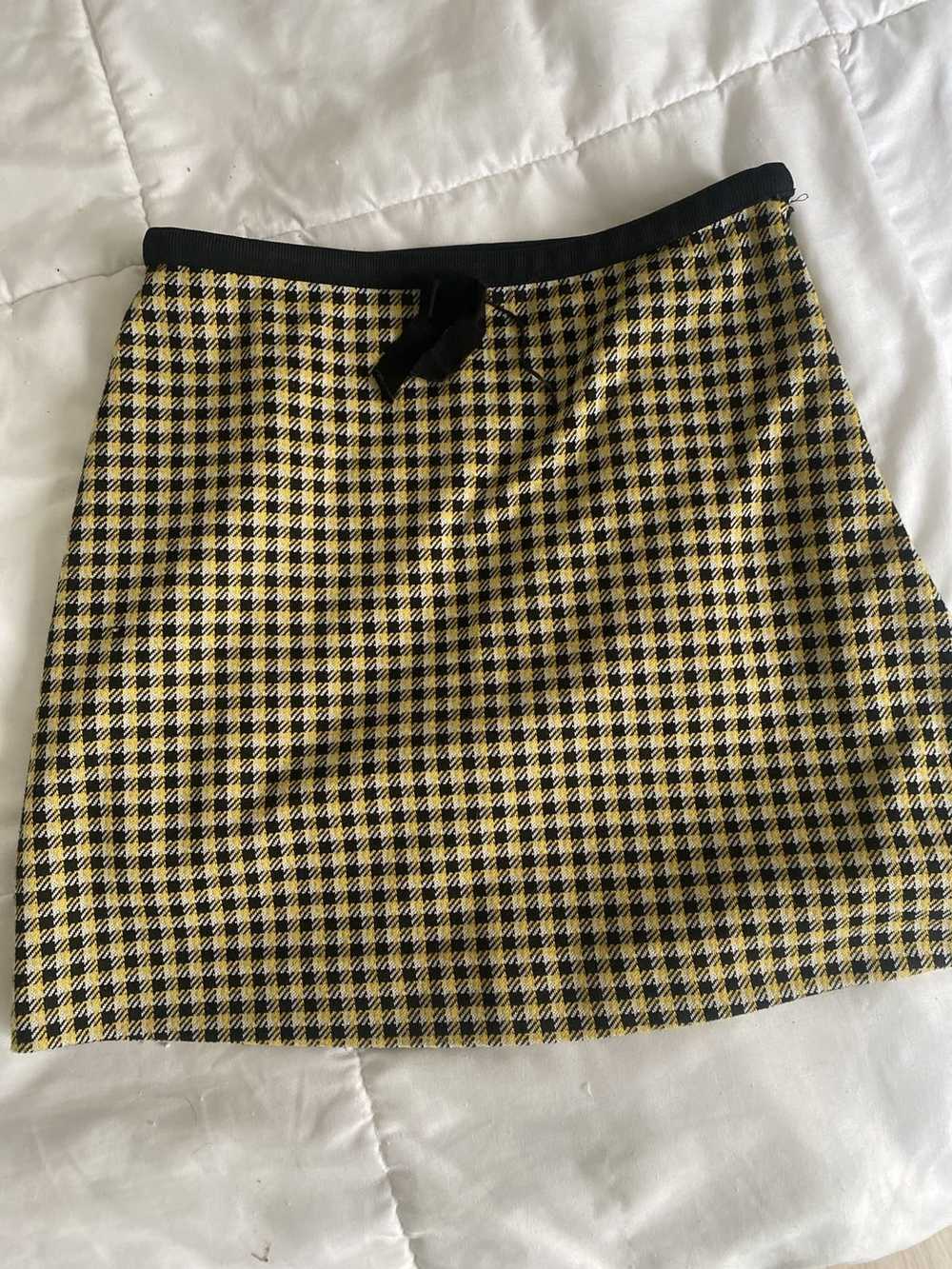 Miu Miu Miu Miu Houndstooth Jersey Skirt - image 2
