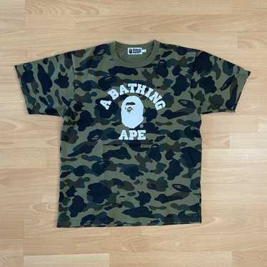 Bape Bape 1st Camo College Tee - image 1