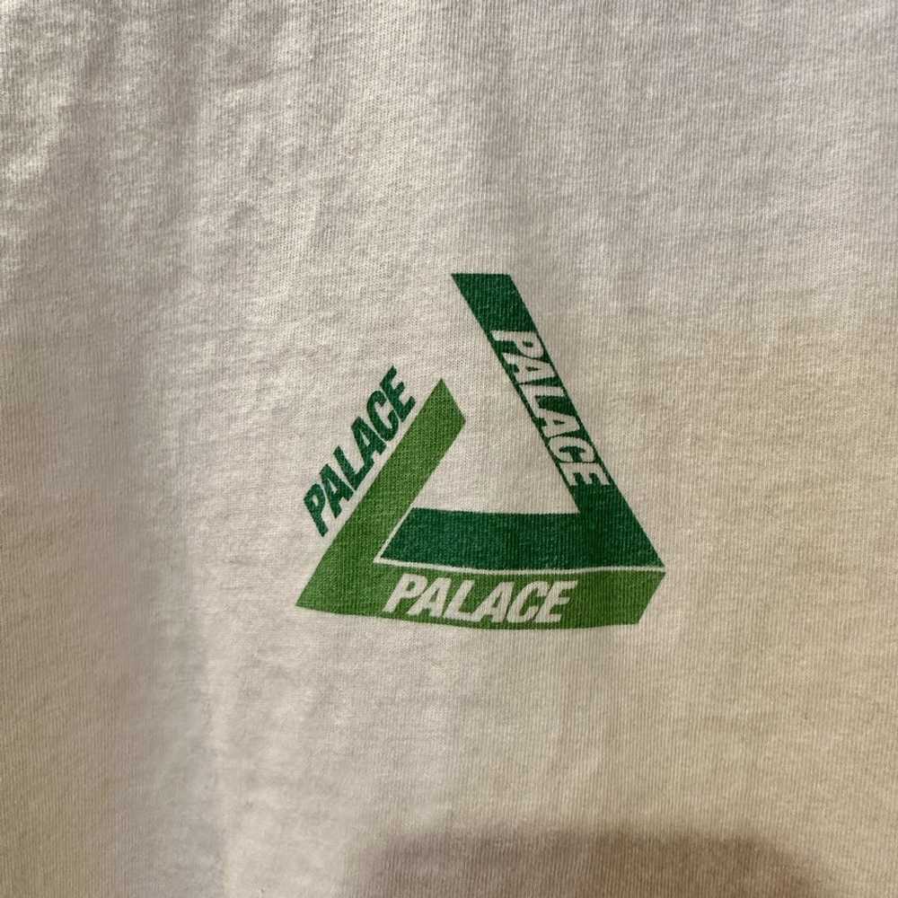 Palace Palace Tri-Shadow White and Green T-Shirt - image 2