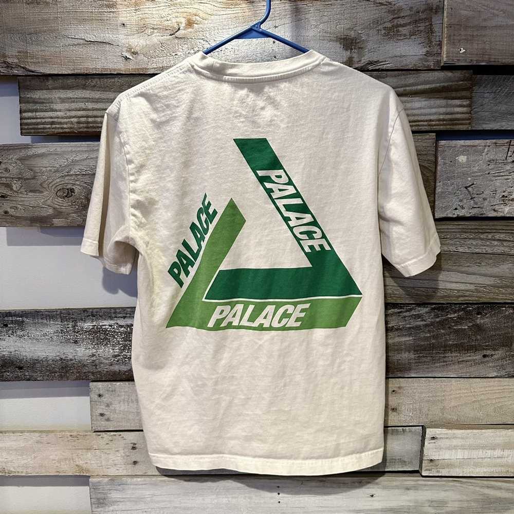 Palace Palace Tri-Shadow White and Green T-Shirt - image 3