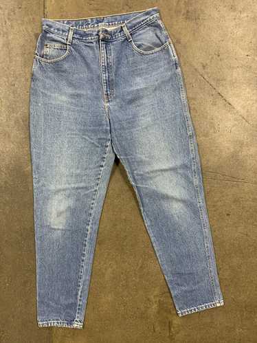 Vintage 90s Gitano High Waisted Indigo Wash Jeans / High Rise Womens Denim  Pants / Vtg 90s Mom Jeans Tapered Leg Light Blue Purple Wash 