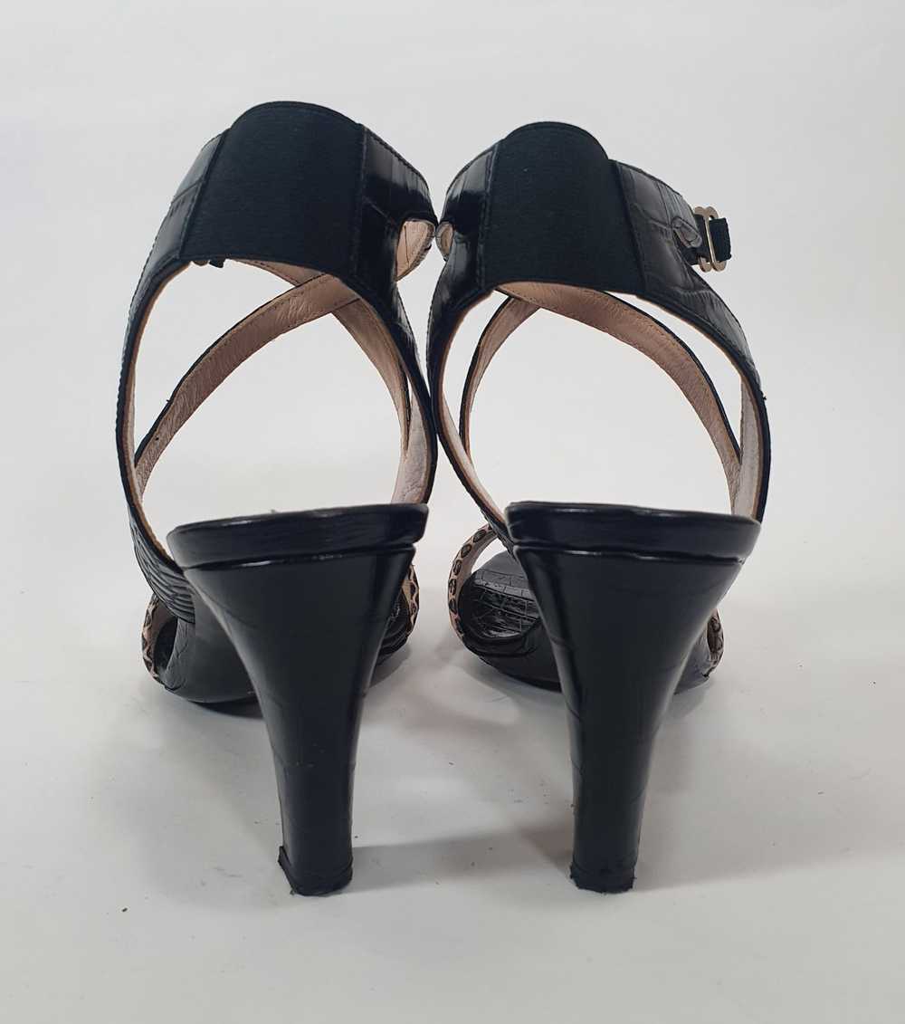 Dries Van Noten Snakeskin Leather Sandals - image 6