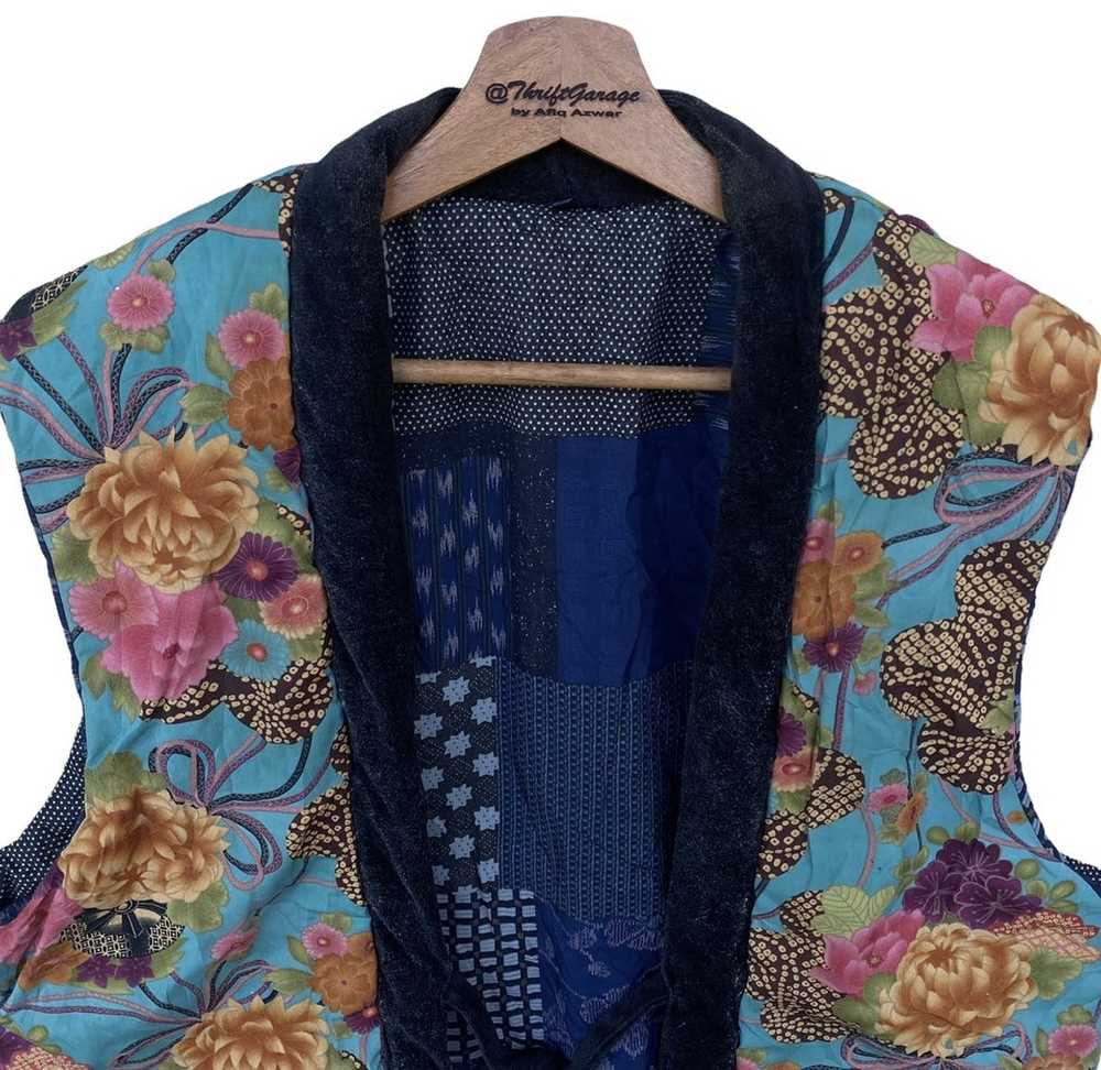 Kimono Japan Dragon × Vintage Vtg Haori Noragi Re… - image 5