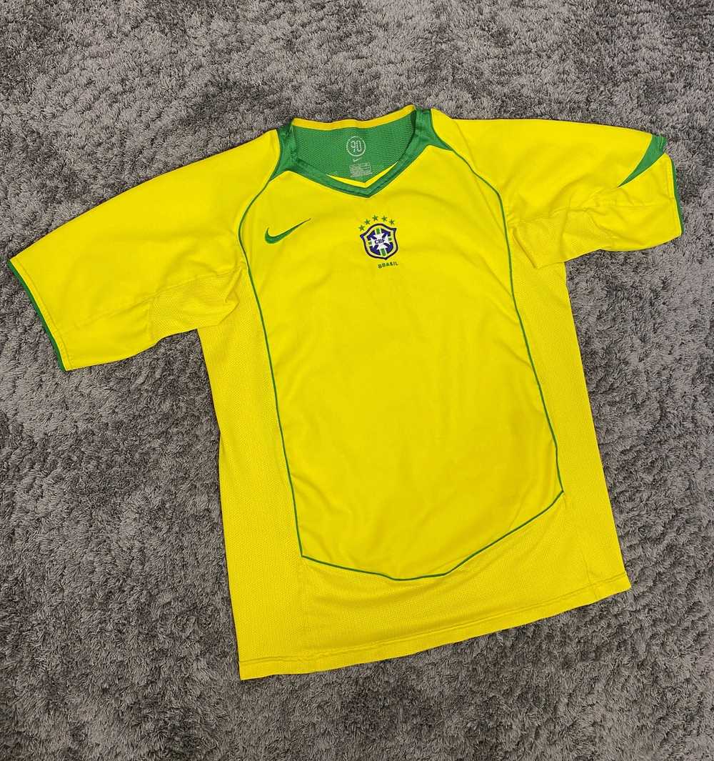 BRAZIL 2002 2003 HOME FOOTBALL SHIRT SOCCER JERSEY NIKE sz XL MEN