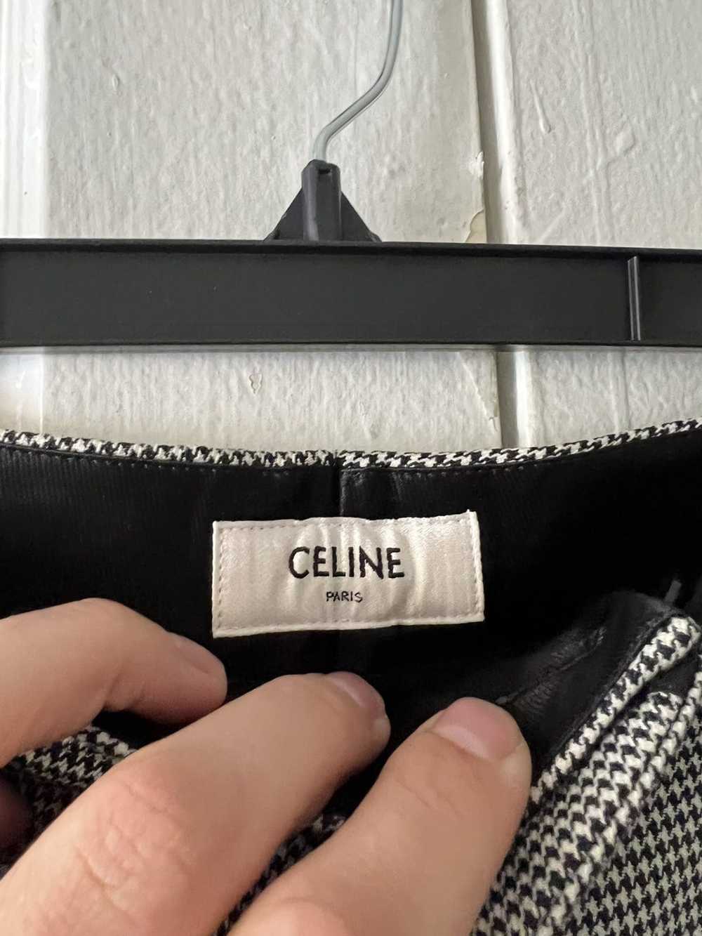 Celine × Hedi Slimane Houndstooth skate pants - image 4