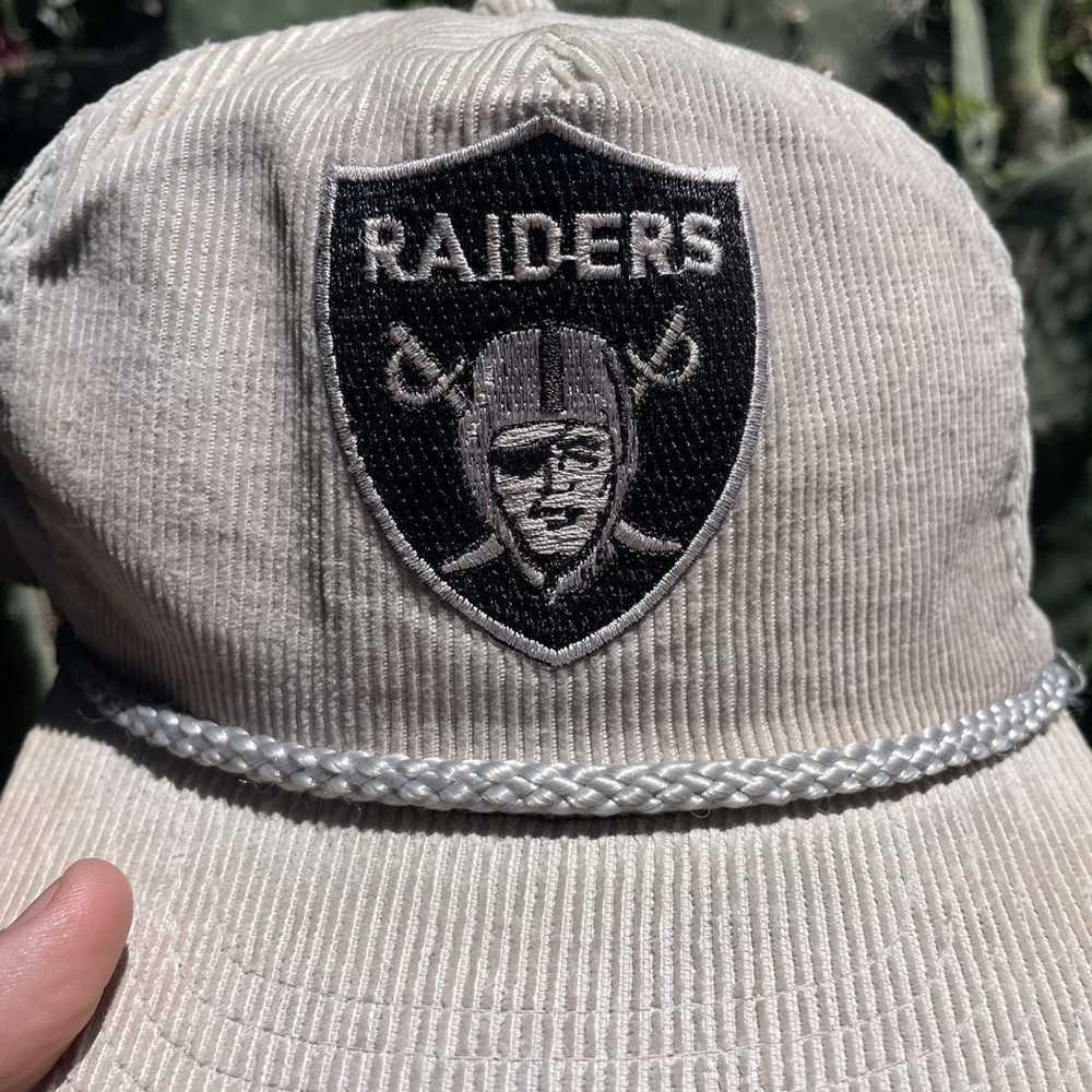 Vintage 90s Sports Specialties Oakland Raiders Snapback Block Logo