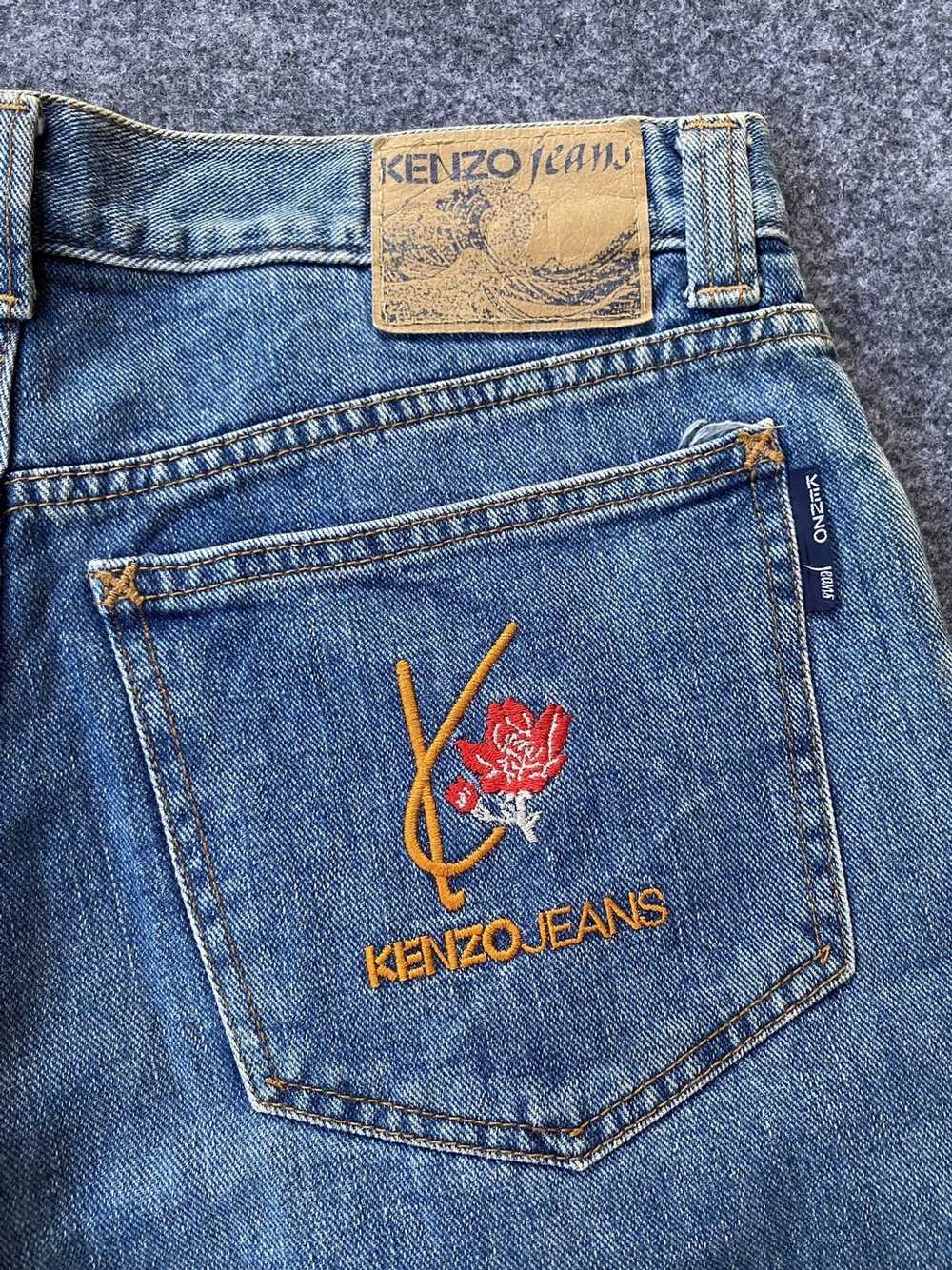 Designer × Kenzo × Vintage Kenzo Jeans 90s Longpa… - image 3