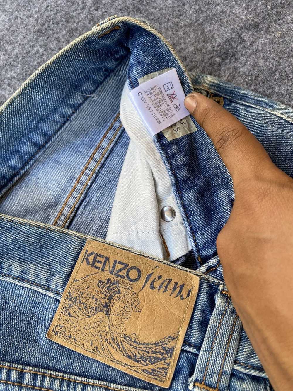 Designer × Kenzo × Vintage Kenzo Jeans 90s Longpa… - image 6