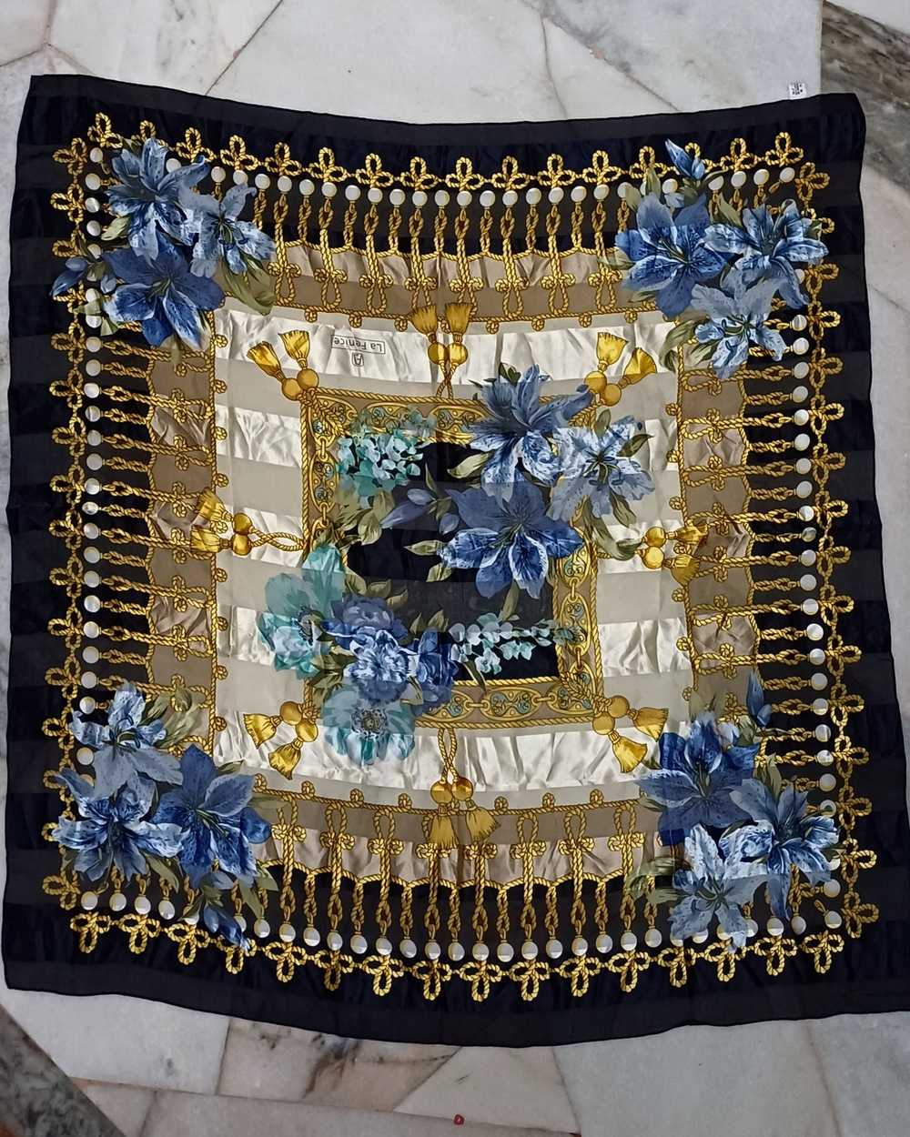 Vintage vintage la fenice silk scarf - image 1