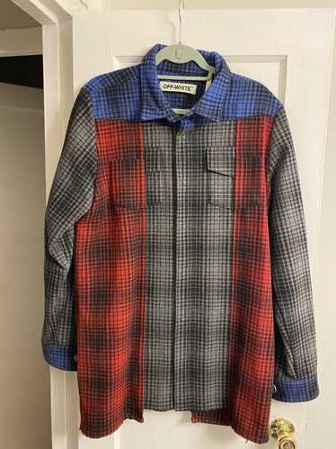 Off-White Off-white heavy wool flannel shirt