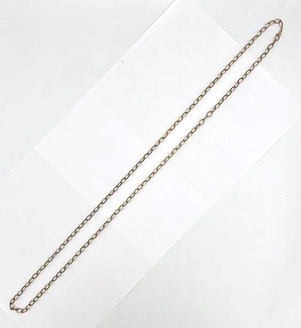 10K Gold 40" Cable Necklace - image 3