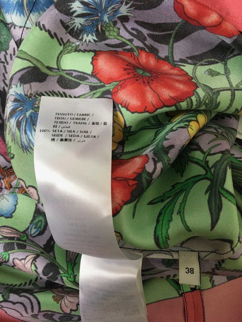 Gucci Flora Tiger Printed Silk Tunic Blouse - image 8