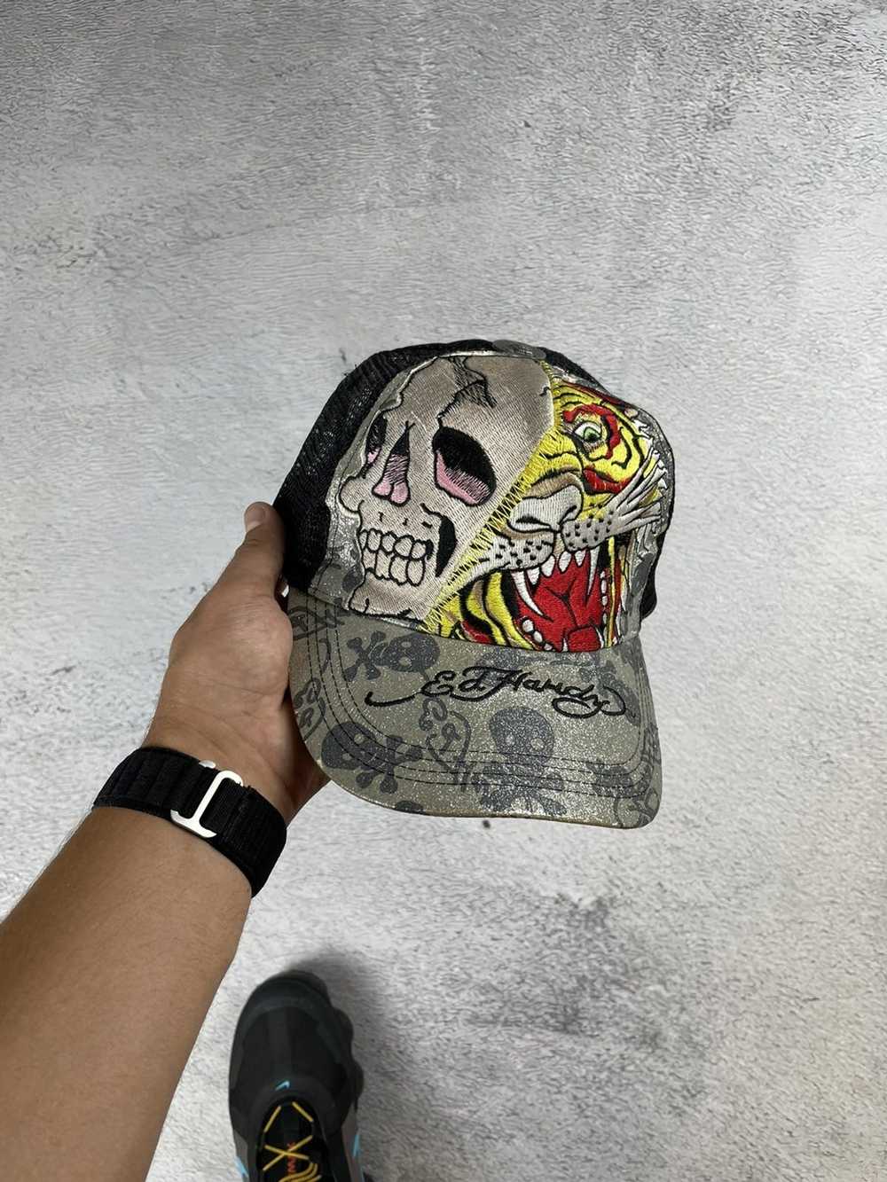 Ed Hardy × Vintage Ed Hardy Christian Skull Tiger… - image 1