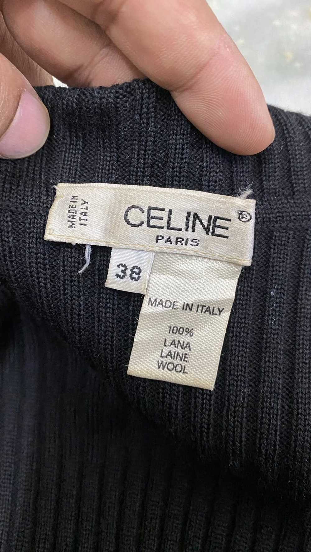 Celine Vintage 90s Celine Turtleneck Knitwear Swe… - image 8