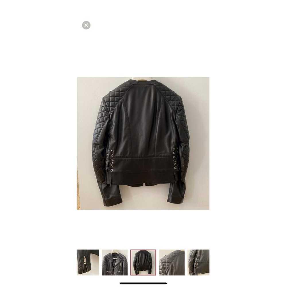 Balenciaga Leather biker jacket - image 8