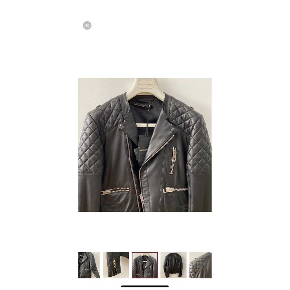 Balenciaga Leather biker jacket - image 9