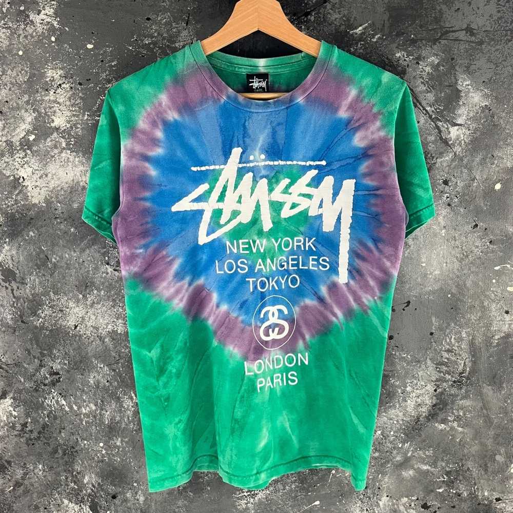 Streetwear × Stussy Stussy London Paris shirt - Gem