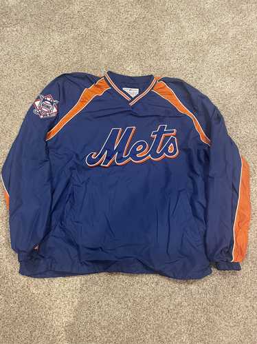 Vintage 90s New York Mets Pullover Majestic MLB Baseball Jersey Mens Size XL