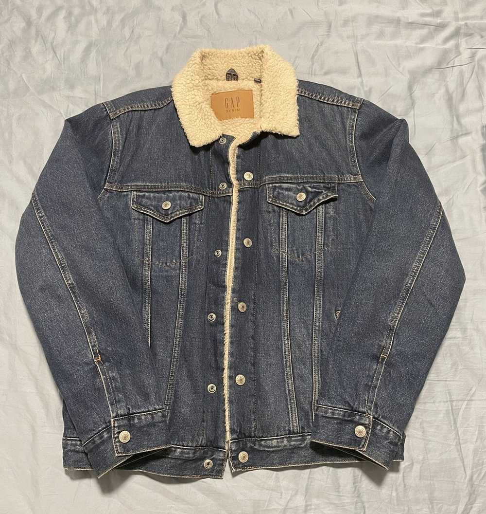 Gap Gap - Icon Sherpa Denim Jacket - Gem